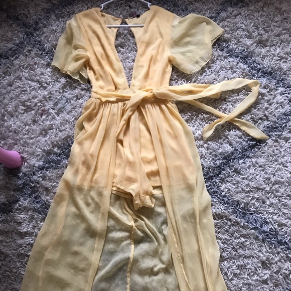 pink blossom Pants - ‘Pink blossom’ Overlay Jumpsuit Romper